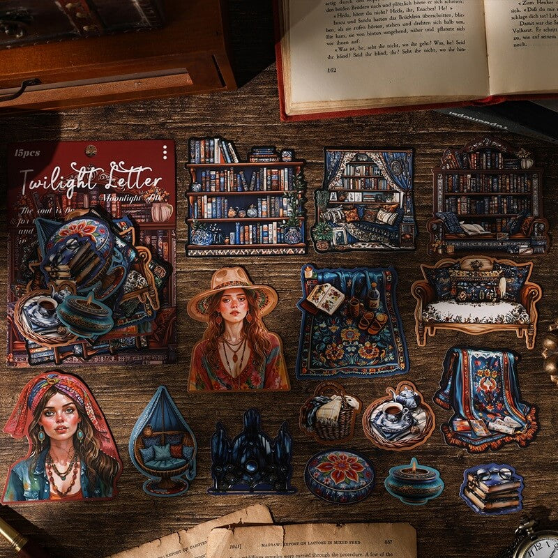 RetroCharacterLifestyleTheme-HardCardStickers-Scrapbook-5