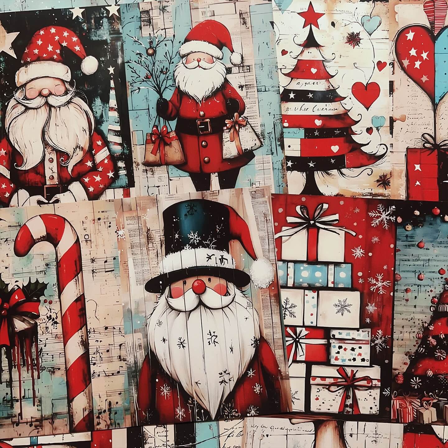 RetroCuteSantaClaus-Paper-Scrapbooking