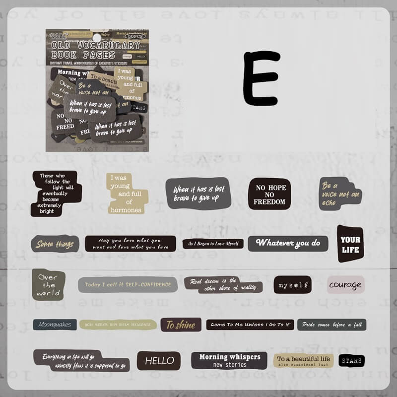 RetroEnglishWord-Sticker-Scrapbook-E