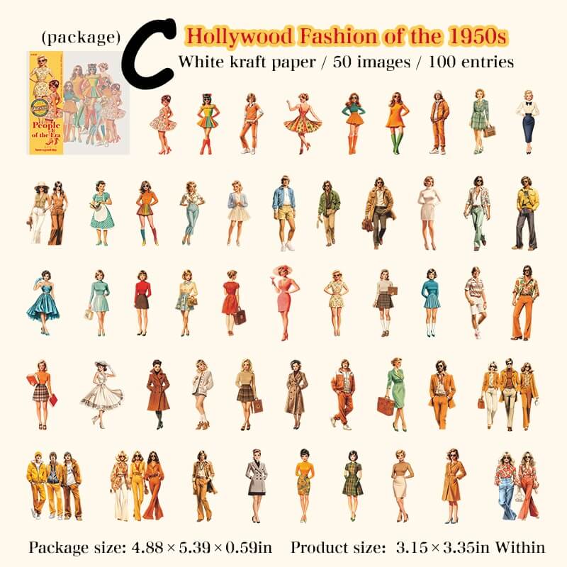 RetroFashionGirl-Sticker-Scrapbook-C