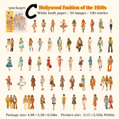 RetroFashionGirl-Sticker-Scrapbook-C