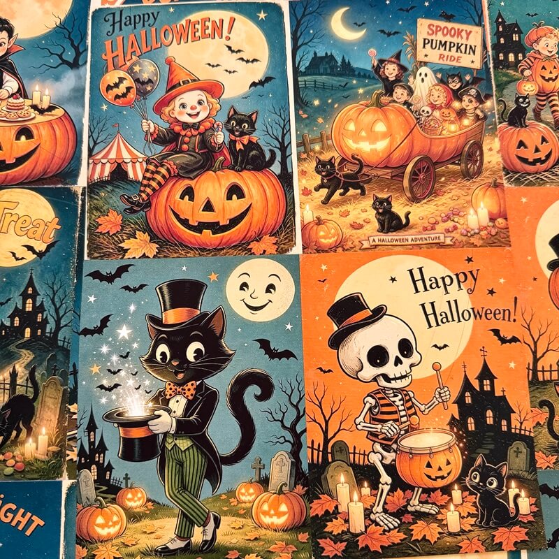 RetroHalloweenParty-Paper-JunkJournal-1