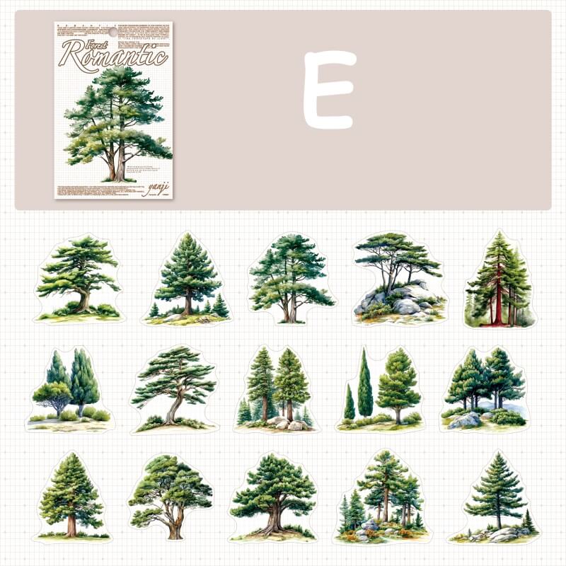 RomanticForest-Stickers-Scrapbook-E