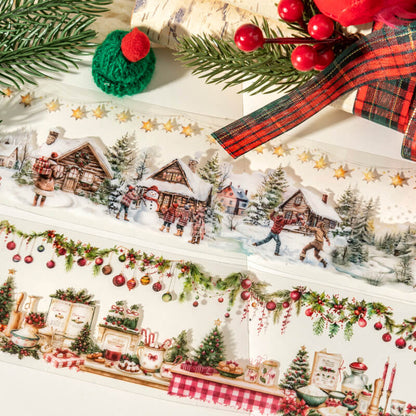 Christmas PET Tape – Winter Village & Holiday Designs