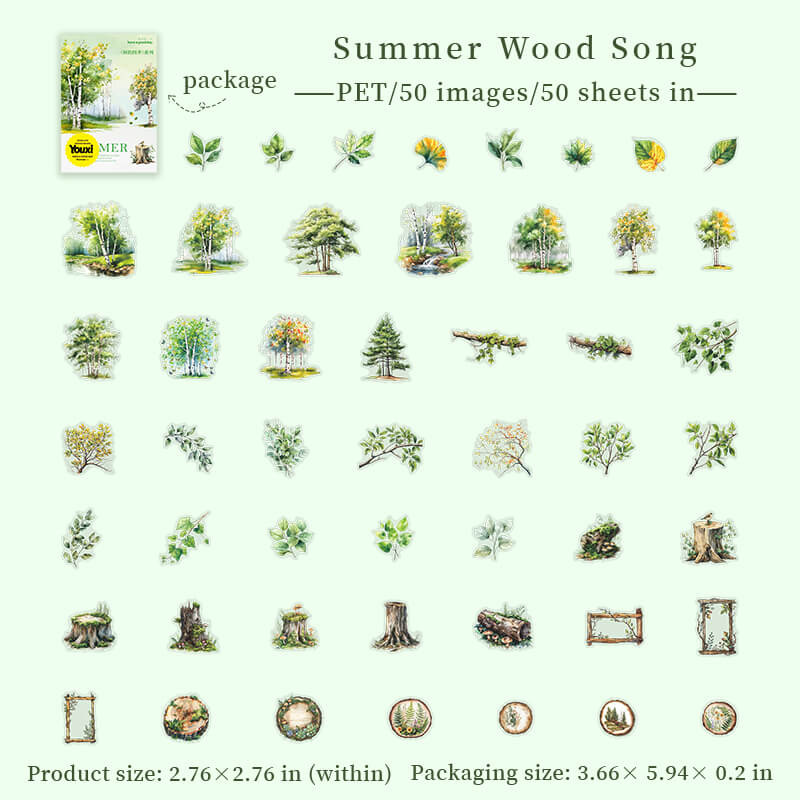 SummerTree-Stickers-Scrapbooking