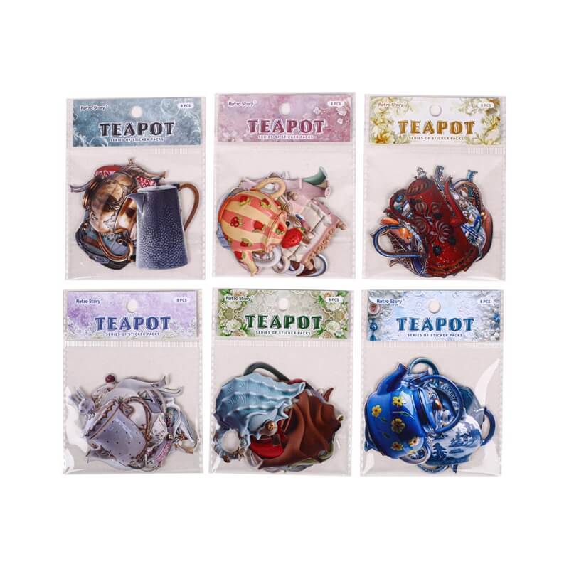 Teapot-HardCardStickers-Scrapbook