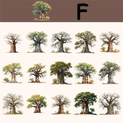 TreeTheme-Stickers-Scrapbook-F
