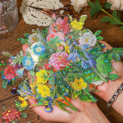 VintageBloomingFlowers-Stickers-Scrapbook-1