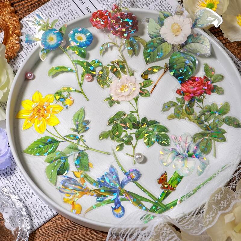 VintageBloomingFlowers-Stickers-Scrapbook-3