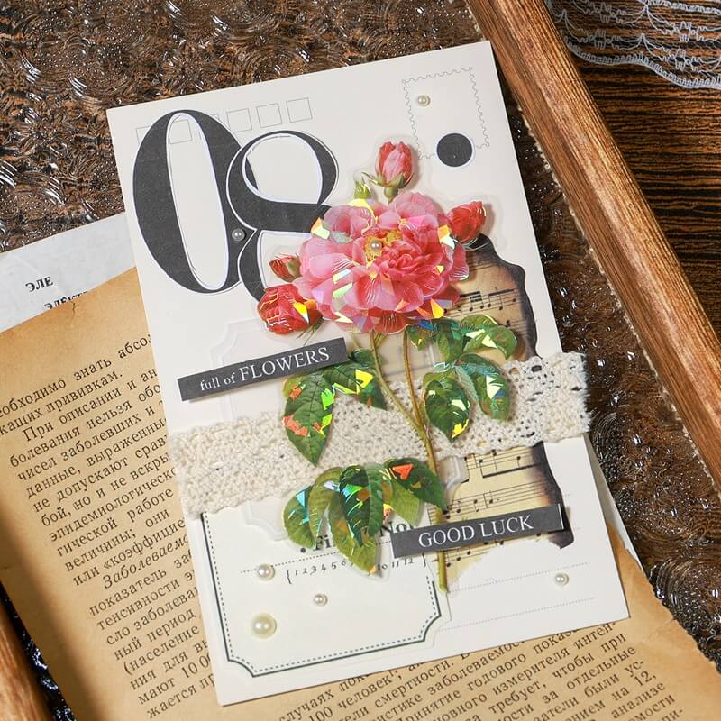 VintageBloomingFlowers-Stickers-Scrapbook-6