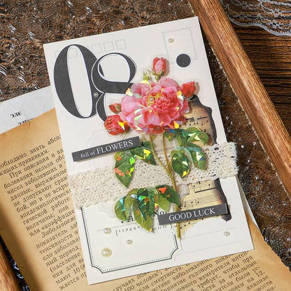 VintageBloomingFlowers-Stickers-Scrapbook-6
