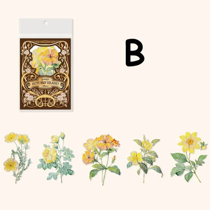 VintageBloomingFlowers-Stickers-Scrapbook-B