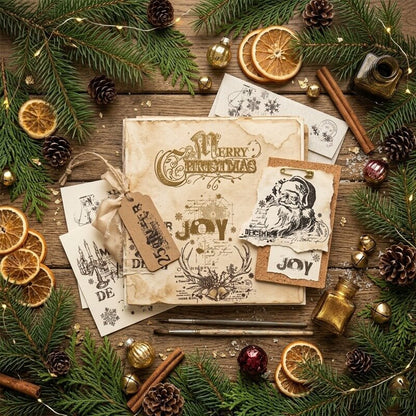 VintageChristmasSantastampforscrapbook