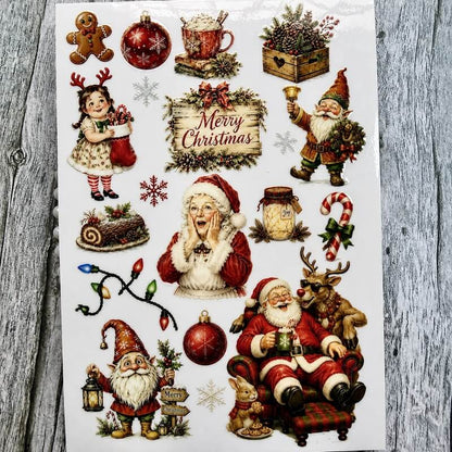 VintageChristmasdecalsformugsglassandhardsurfaces