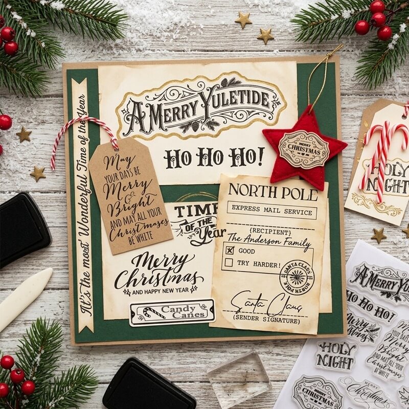 Vintage Christmas Stamp