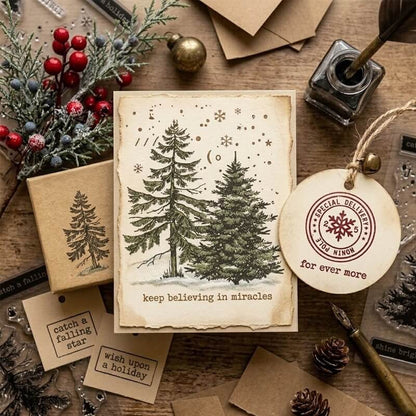 VintageChristmastreestampforscrapbook