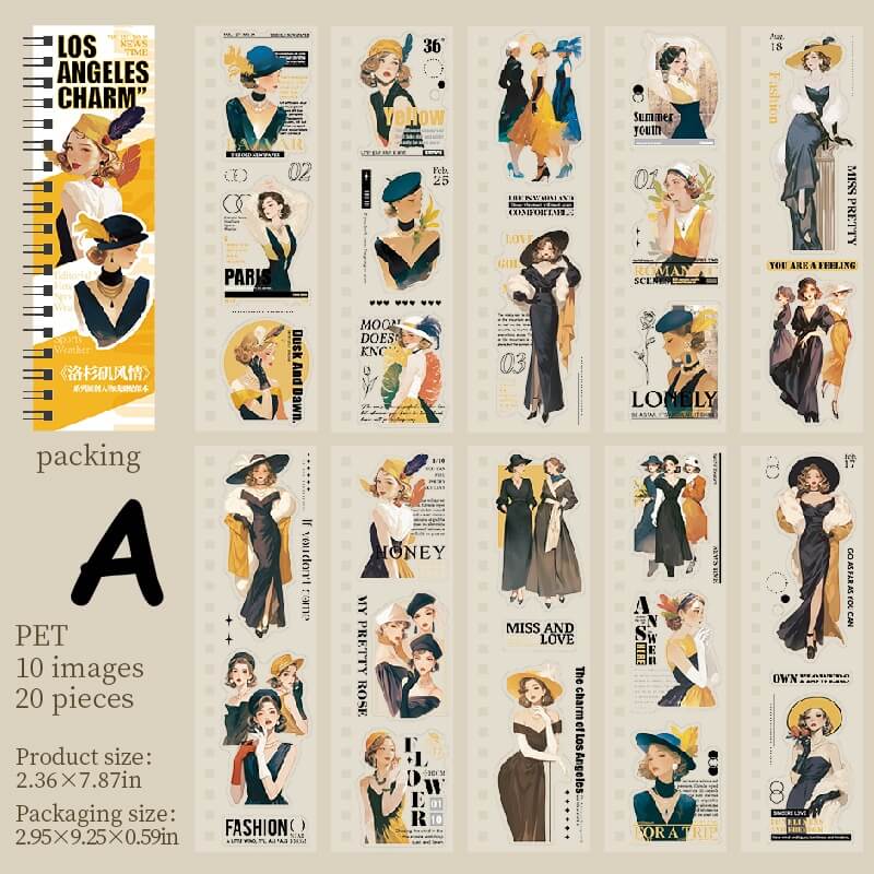 VintageFashionGirl-StickerBook-Scrapbook-A