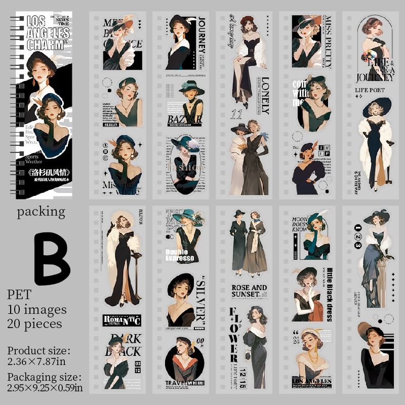 VintageFashionGirl-StickerBook-Scrapbook-B