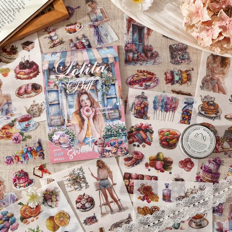 Vintage Lady Sticker Book