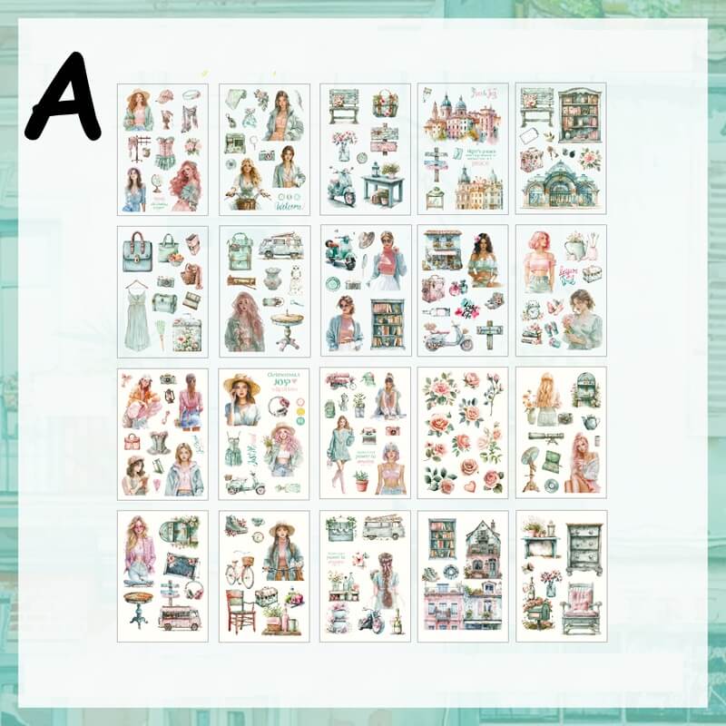 VintageLady-StickerBook-Scrapbook-A