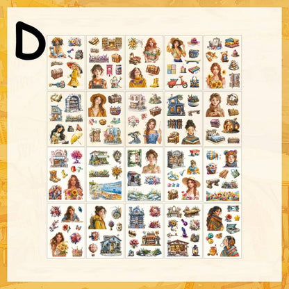 VintageLady-StickerBook-Scrapbook-D