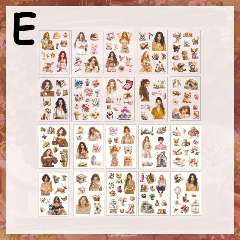 VintageLady-StickerBook-Scrapbook-E