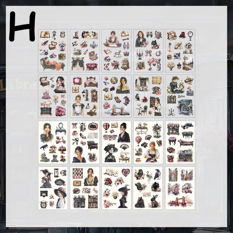 VintageLady-StickerBook-Scrapbook-H