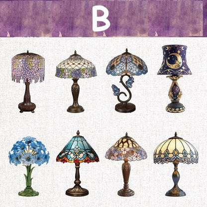 VintageLamps-HardCardStickers-Scrapbook-B
