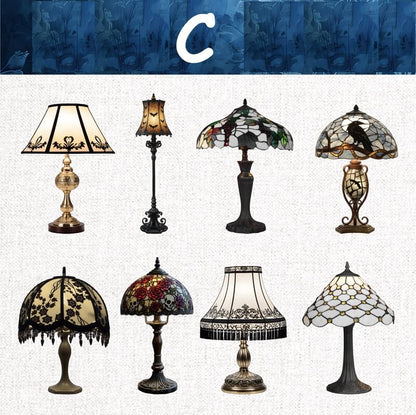 VintageLamps-HardCardStickers-Scrapbook-C