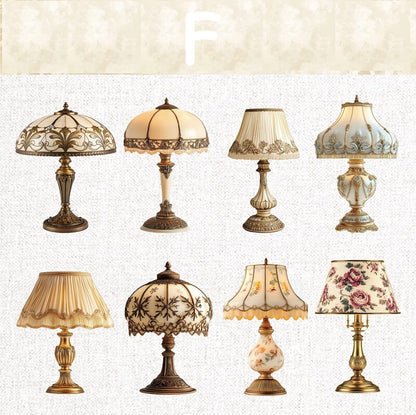 VintageLamps-HardCardStickers-Scrapbook-F