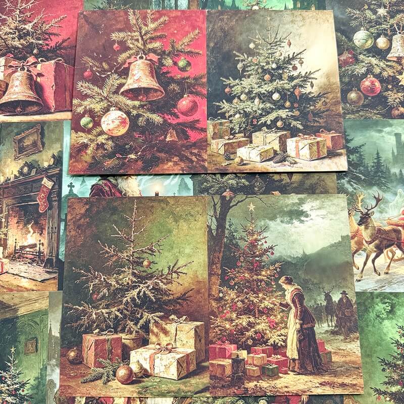 VintageVictorianChristmasScrapbookPaper-1
