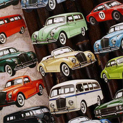 Vintage car cardstock stickers