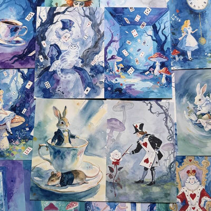 WatercolorAliceinWonderland-Paper-Scrapbook-4