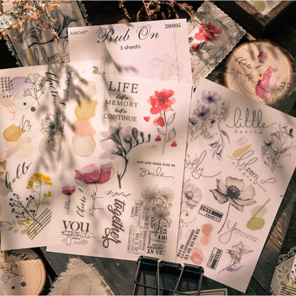 WatercolorFlower-Rub-OnStickers-Scrapbook