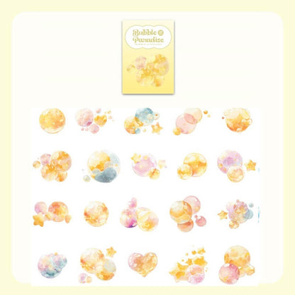 YellowDreamyBubble-Stickers-Scrapbook