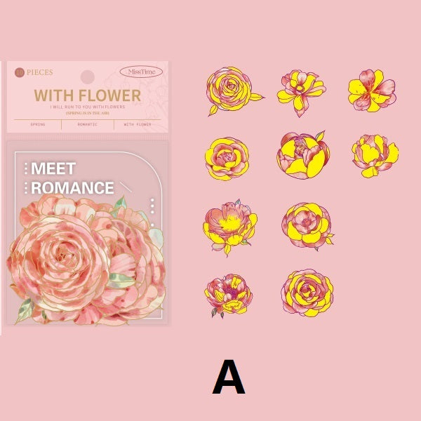 Stamping Large Flower Stickers