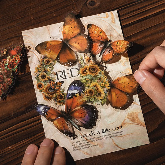 Schmetterling der Sterne und Mondaufkleber 